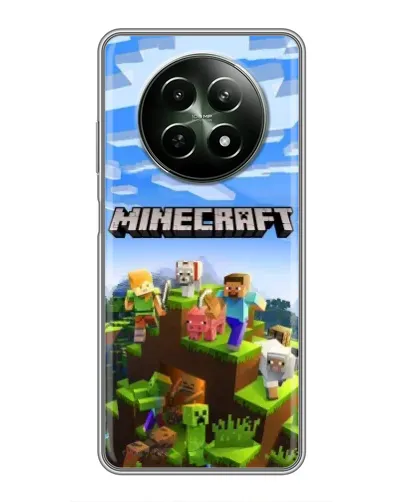 Чохол для Realme 12 5G з картинкою «Minecraft класичний світ» Чохол для Realme 12 5G з картинкою «Minecraft класичний світ»