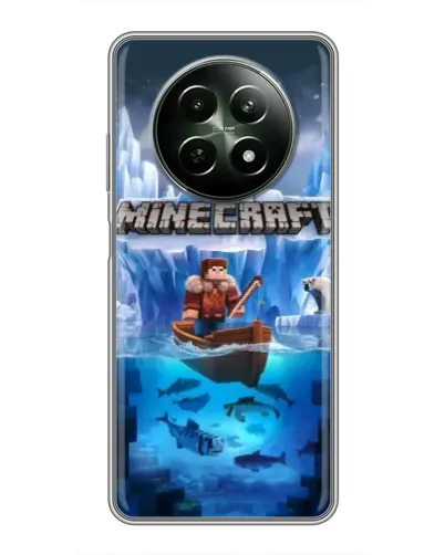 Чохол для Realme 12 5G з картинкою «Minecraft льодянийсвіт» Чохол для Realme 12 5G з картинкою «Minecraft льодянийсвіт»