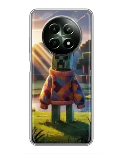 Чехол для Realme 12 5G с картинкой «Крипер в свитере»