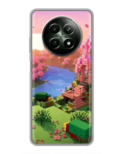 Чохол для Realme 12 5G з картинкою «Рожеве дерево Minecraft» Чохол для Realme 12 5G з картинкою «Рожеве дерево Minecraft»