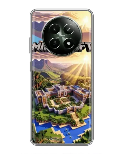 Чохол для Realme 12 5G з картинкою «Minecraft панорама» Чохол для Realme 12 5G з картинкою «Minecraft панорама»