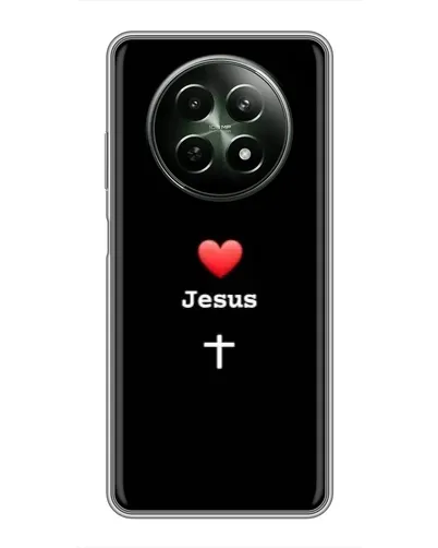Чехол для Realme 12 5G с картинкой «Сердце - Jesus» Чехол для Realme 12 5G с картинкой «Сердце - Jesus»