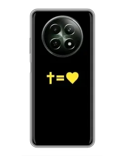 Чехол для Realme 12 5G с картинкой «Сердце и Крест»