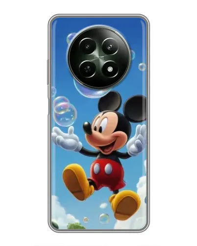 Чехол для Realme 12 5G с картинкой «Mickey и мыльные пузыри»