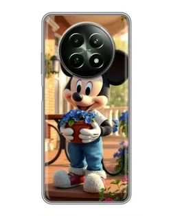 Чехол для Realme 12 5G с картинкой «Микки садовод»