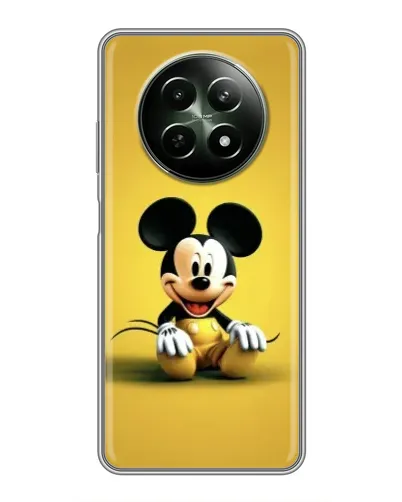 Чехол для Realme 12 5G с картинкой «Микки на желтом»