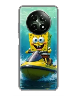 Чохол для Realme 12 5G з картинкою «Спанч Боб на гідроциклі» Чохол для Realme 12 5G з картинкою «Спанч Боб на гідроциклі»