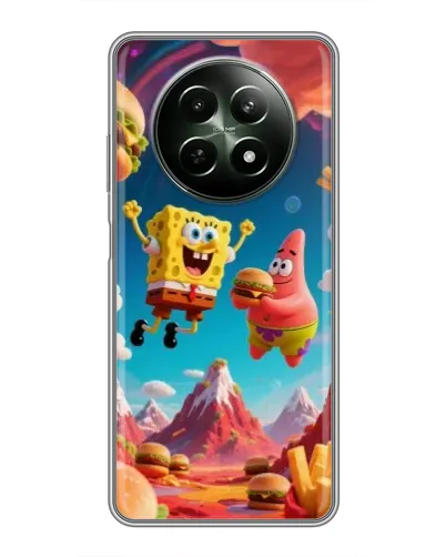 Чохол для Realme 12 5G з картинкою «Космічний фастфуд»