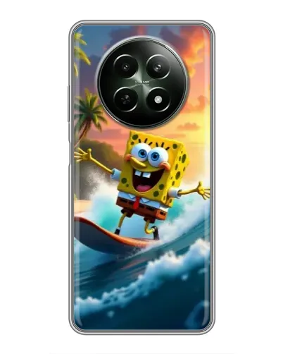 Чохол для Realme 12 5G з картинкою «Губка Боб серфінгіст»
