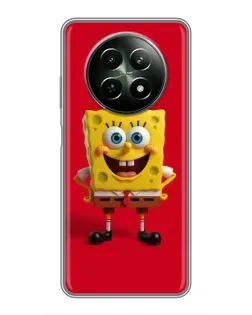 Чохол для Realme 12 5G з картинкою «Спанч Боб на червоному» Чохол для Realme 12 5G з картинкою «Спанч Боб на червоному»