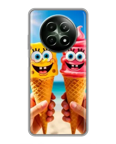 Чохол для Realme 12 5G з картинкою «Спанч Боб морозиво»