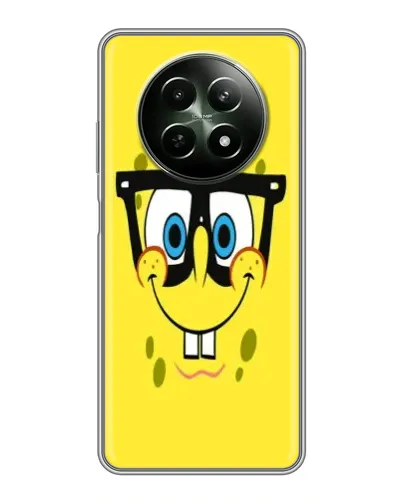 Чехол для Realme 12 5G с картинкой «Минималистичный Спанч Боб» Чехол для Realme 12 5G с картинкой «Минималистичный Спанч Боб»