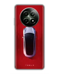 Чехол для Realme 12 5G с картинкой «Tesla Top View» Чехол для Realme 12 5G с картинкой «Tesla Top View»