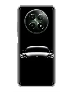 Чехол для Realme 12 5G с картинкой «Фары Tesla Night»