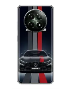Чехол для Realme 12 5G с картинкой «Mercedes — белый карбон» Чехол для Realme 12 5G с картинкой «Mercedes — белый карбон»