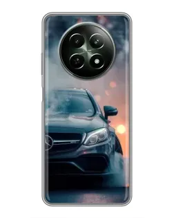 Чехол для Realme 12 5G с картинкой «Mercedes — ночной город» Чехол для Realme 12 5G с картинкой «Mercedes — ночной город»