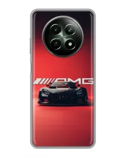 Чехол для Realme 12 5G с картинкой «Mercedes AMG — красная линия»