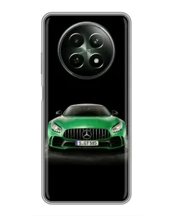 Чехол для Realme 12 5G с картинкой «Mercedes — неоновый лого»