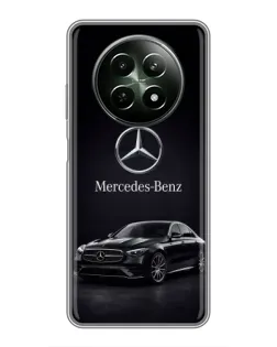 Чехол для Realme 12 5G с картинкой «Mercedes — решетка радиатора»