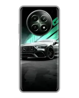 Чехол для Realme 12 5G с картинкой «Темный Mercedes AMG»
