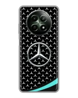 Чехол для Realme 12 5G с картинкой «Mercedes — бирюзовый акцент»