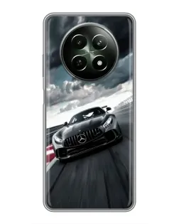 Чехол для Realme 12 5G с картинкой «Гоночный Mercedes AMG»