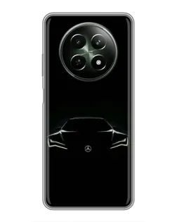 Чехол для Realme 12 5G с картинкой «Mercedes — силуэт авто» Чехол для Realme 12 5G с картинкой «Mercedes — силуэт авто»