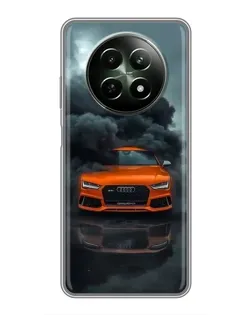 Чехол для Realme 12 5G с картинкой «Audi в облаках дыма»