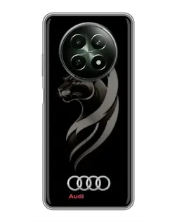 Чехол для Realme 12 5G с картинкой «Графика — пантера и Audi»