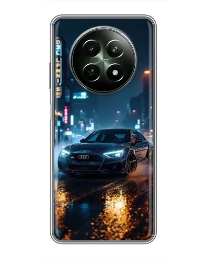 Чехол для Realme 12 5G с картинкой «Ночной город и Audi» Чехол для Realme 12 5G с картинкой «Ночной город и Audi»
