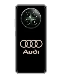 Чехол для Realme 12 5G с картинкой «Audi — золотой логотип»