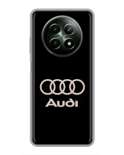 Чехол для Realme 12 5G с картинкой «Audi — золотой логотип» Чехол для Realme 12 5G с картинкой «Audi — золотой логотип»