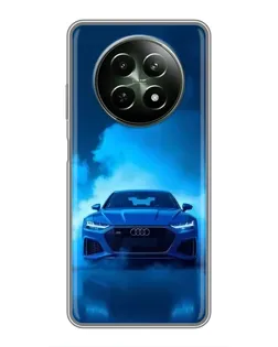 Чехол для Realme 12 5G с картинкой «Audi — голубая энергия»