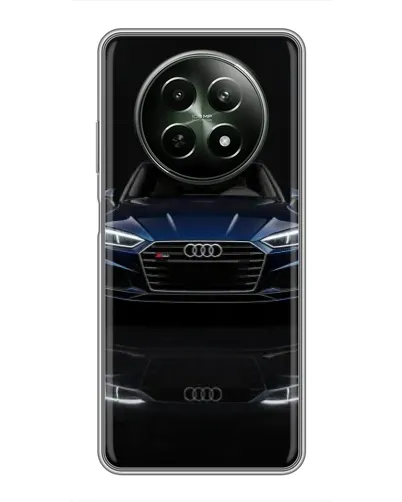 Чехол для Realme 12 5G с картинкой «Audi — ночное отражение» Чехол для Realme 12 5G с картинкой «Audi — ночное отражение»