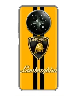 Чехол для Realme 12 5G с картинкой «Lamborghini Stripe желтый» Чехол для Realme 12 5G с картинкой «Lamborghini Stripe желтый»