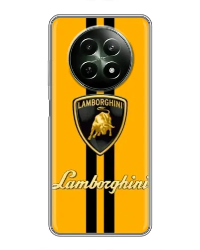 Чехол для Realme 12 5G с картинкой «Lamborghini Stripe желтый»