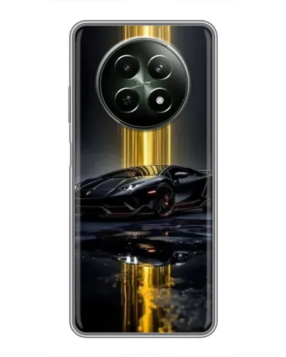Чехол для Realme 12 5G с картинкой «Ночной Lamborghini драйв»