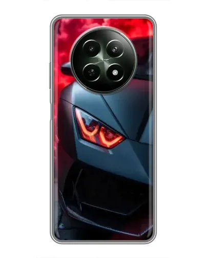 Чехол для Realme 12 5G с картинкой «Lamborghini красное сияние»