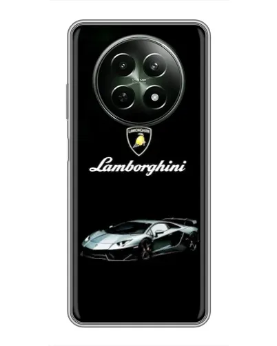Чехол для Realme 12 5G с картинкой «Логотип Lamborghini классика»
