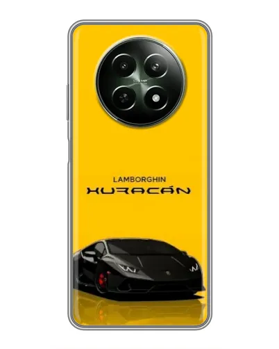 Чехол для Realme 12 5G с картинкой «Lamborghini Huracan черный»