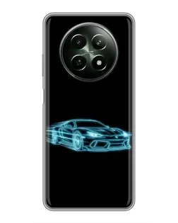 Чехол для Realme 12 5G с картинкой «Неоновый контур Lamborghini» Чехол для Realme 12 5G с картинкой «Неоновый контур Lamborghini»
