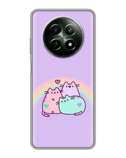 Чохол для Realme 12 5G з картинкою «Веселкові Пушини» Чохол для Realme 12 5G з картинкою «Веселкові Пушини»