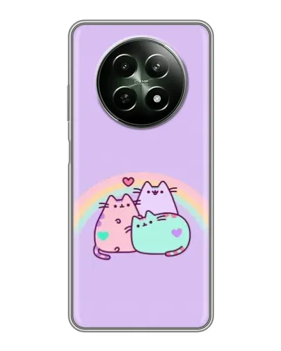 Чохол для Realme 12 5G з картинкою «Веселкові Пушини» Чохол для Realme 12 5G з картинкою «Веселкові Пушини»