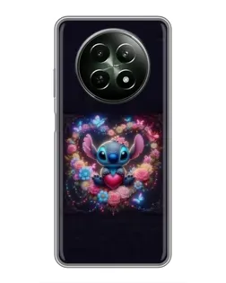 Чохол для Realme 12 5G з картинкою «Stitch у квітах» Чохол для Realme 12 5G з картинкою «Stitch у квітах»