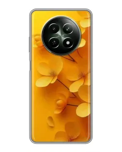Чехол для Realme 12 5G с картинкой «Золотые лепестки» Чехол для Realme 12 5G с картинкой «Золотые лепестки»