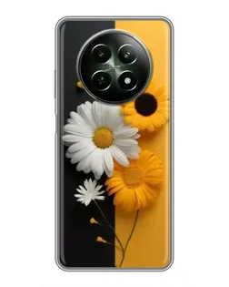 Чехол для Realme 12 5G с картинкой «Подсолнух и ромашка» Чехол для Realme 12 5G с картинкой «Подсолнух и ромашка»