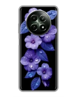 Чехол для Realme 12 5G с картинкой «Фиолетовые цветы с росою» Чехол для Realme 12 5G с картинкой «Фиолетовые цветы с росою»