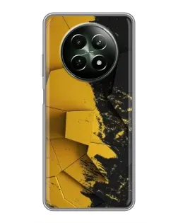 Чехол для Realme 12 5G с картинкой «Золотые осколки геометрии»
