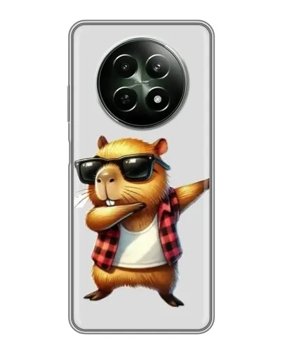 Чехол для Realme 12 5G с картинкой «Капибара рэпер даб»