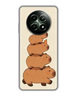 Чехол для Realme 12 5G с картинкой «Башня из капибар»